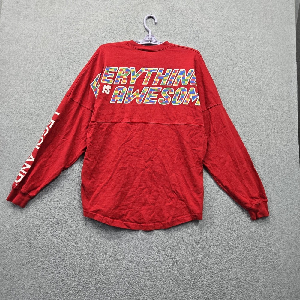 Spirit Jersey Men Shirt S Red Graphic Legoland Everything Is Awesome Logo